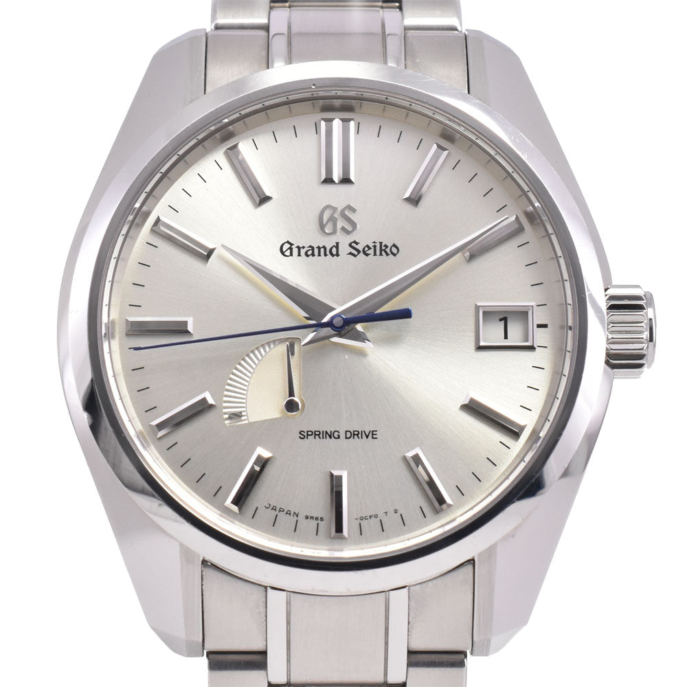with paper SEIKO Grand Seiko SBGA373/9R65-0CV0 Power reserve date Silver Dial Spring drive Men's
 Watch B#144383