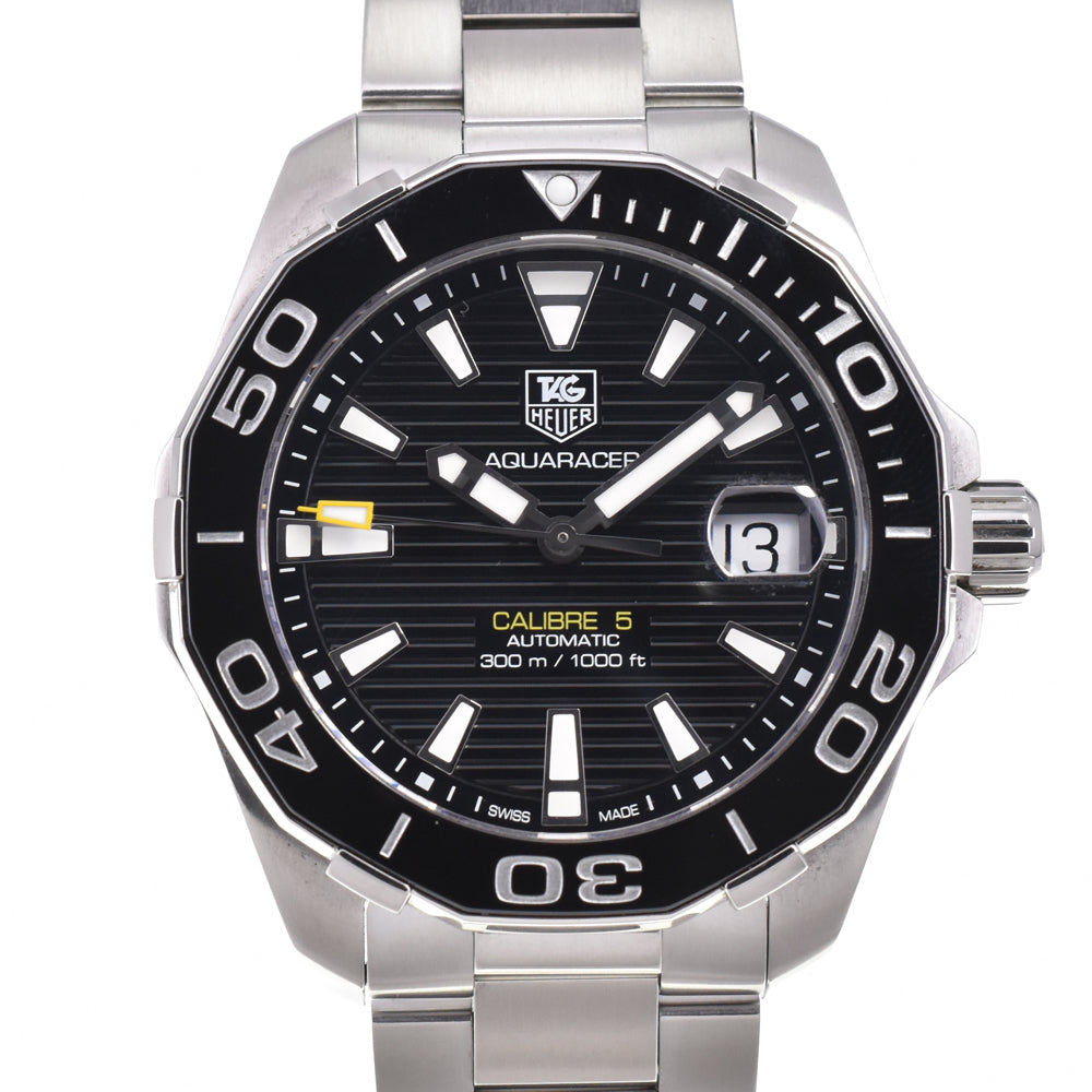 with paper TAG HEUER Aqua racer WAY211A black Dial Automatic Men's
 Watch C#144385
