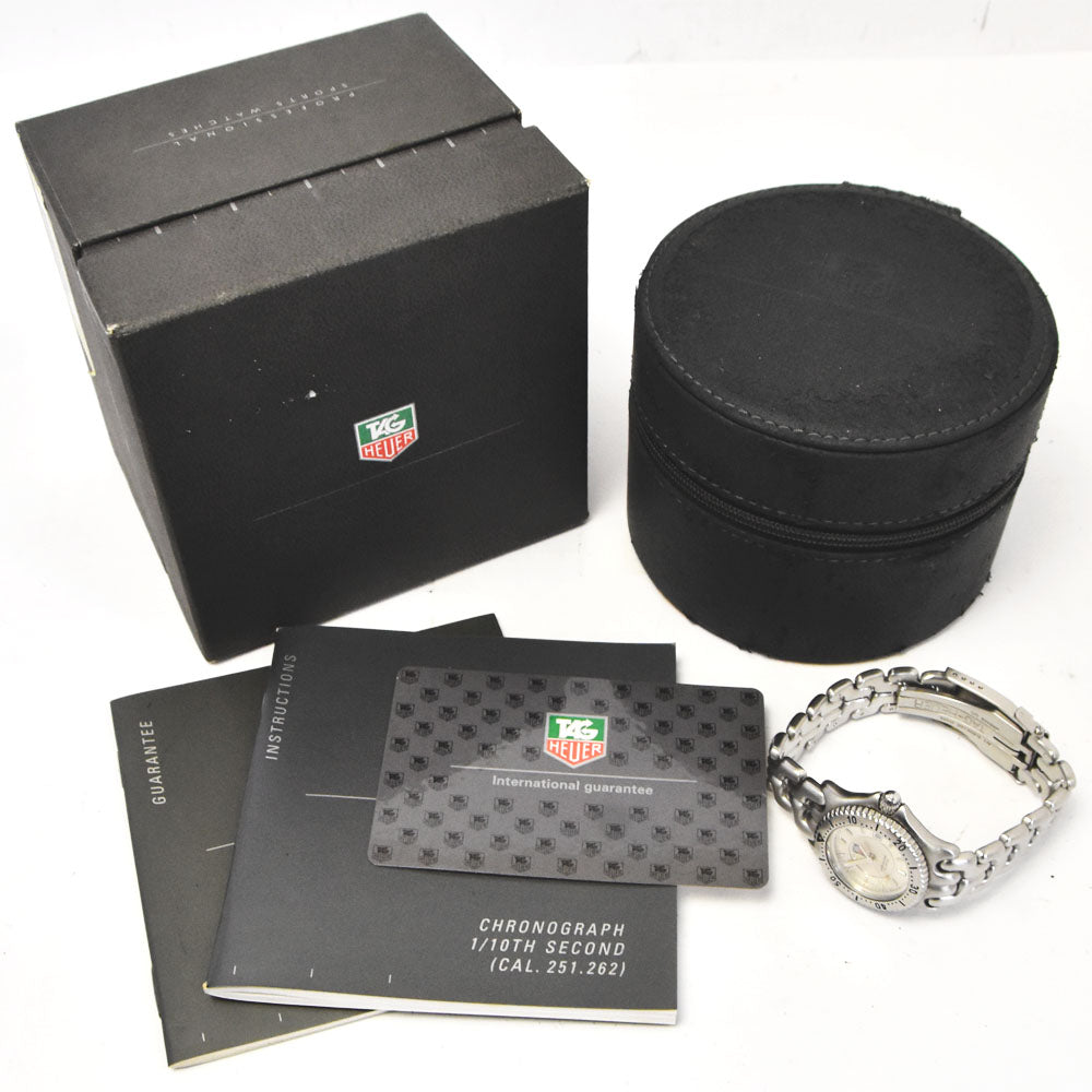 with paper TAG HEUER S/el WG131B Professional 200M Silver Dial Quartz Ladies
 Watch C#144388