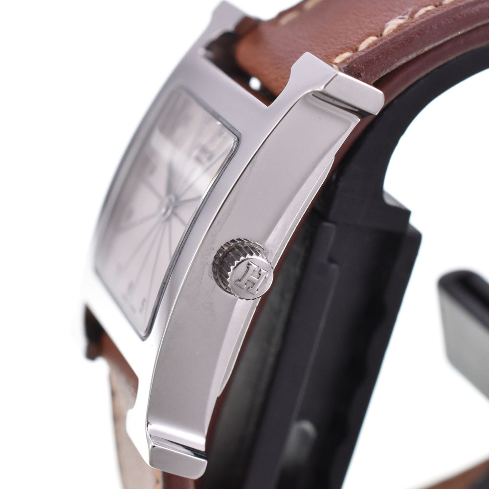 HERMES H watch HH1.201 Dubrutur Silver Dial Quartz Ladies
 Watch C#144397