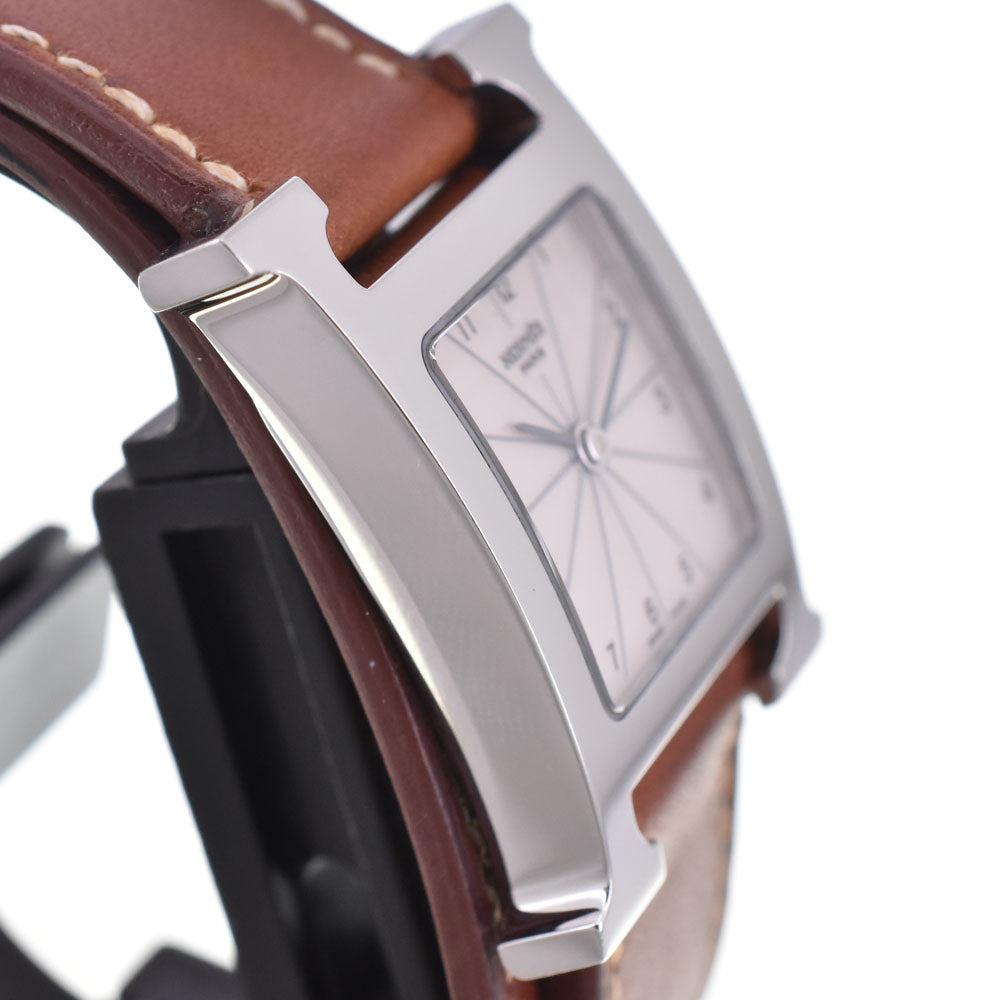 HERMES H watch HH1.201 Dubrutur Silver Dial Quartz Ladies
 Watch C#144397