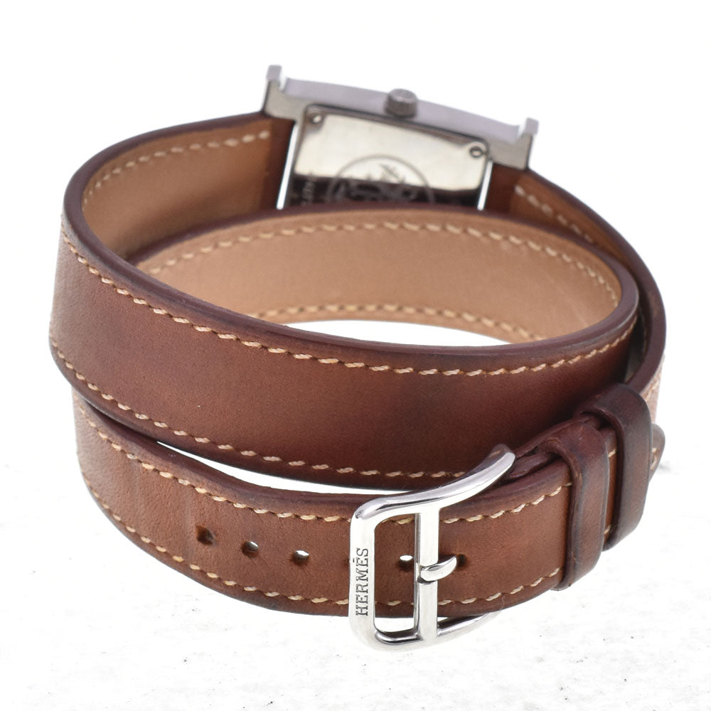 HERMES H watch HH1.201 Dubrutur Silver Dial Quartz Ladies
 Watch C#144397