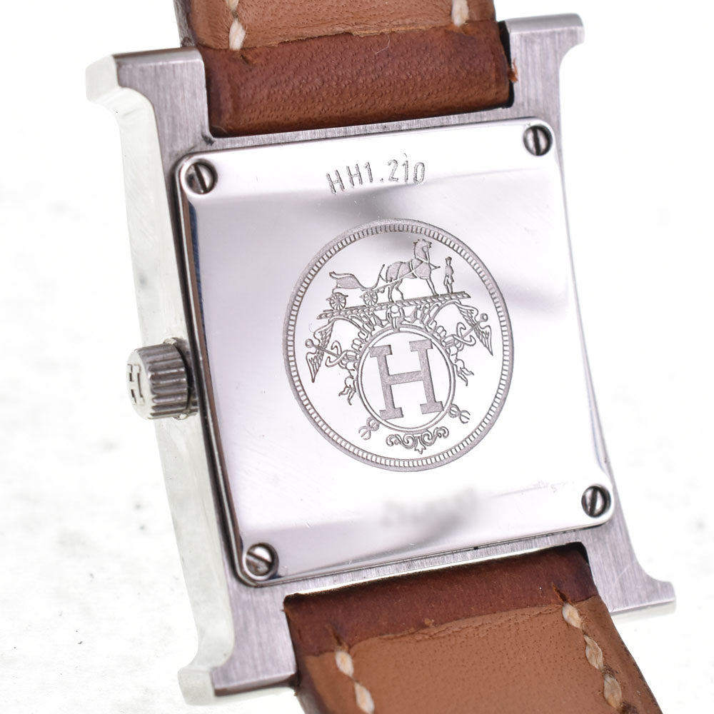 HERMES H watch HH1.201 Dubrutur Silver Dial Quartz Ladies
 Watch C#144397