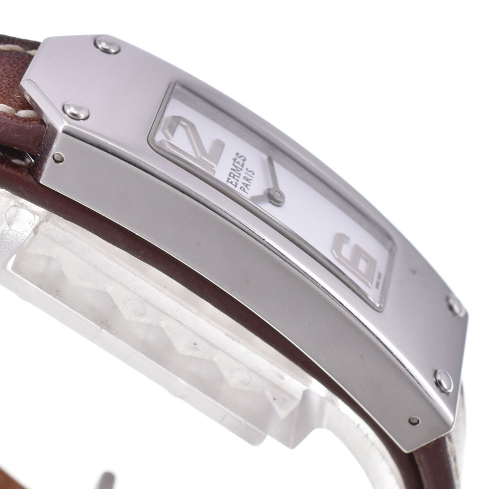 with paper HERMES Kelly 2 watch KT1.210 Dubrutur white Dial Quartz Ladies
 Watch B#144398