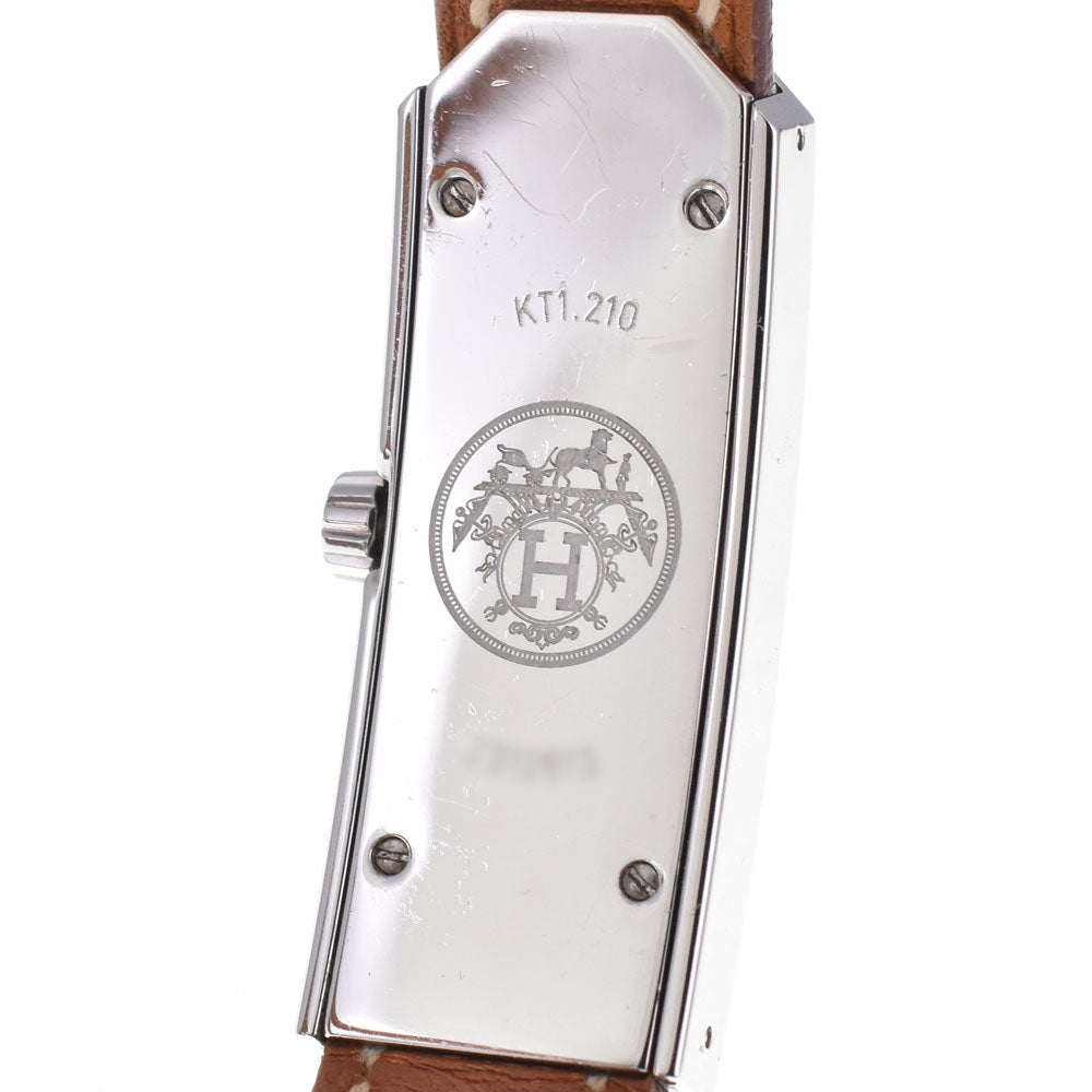 with paper HERMES Kelly 2 watch KT1.210 Dubrutur white Dial Quartz Ladies
 Watch B#144398