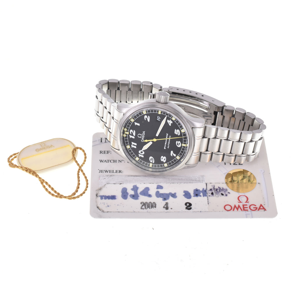 with paper OMEGA dynamic 5200.50 Date black Dial Automatic Men's
 Watch C#144402