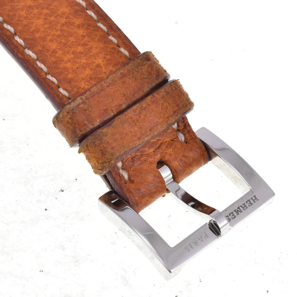 HERMES Belt watch BE1.110 white Dial Quartz Ladies
 Watch D#144410