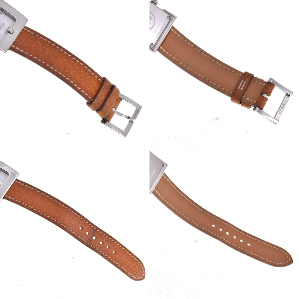 HERMES Belt watch BE1.110 white Dial Quartz Ladies
 Watch D#144410