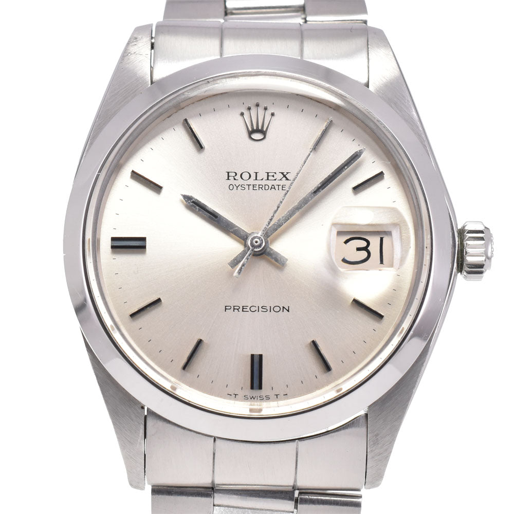 ROLEX Oyster Date Precision 6694 vintage Cal.1225 Silver Dial Hand Winding Men's
 Watch D#144411