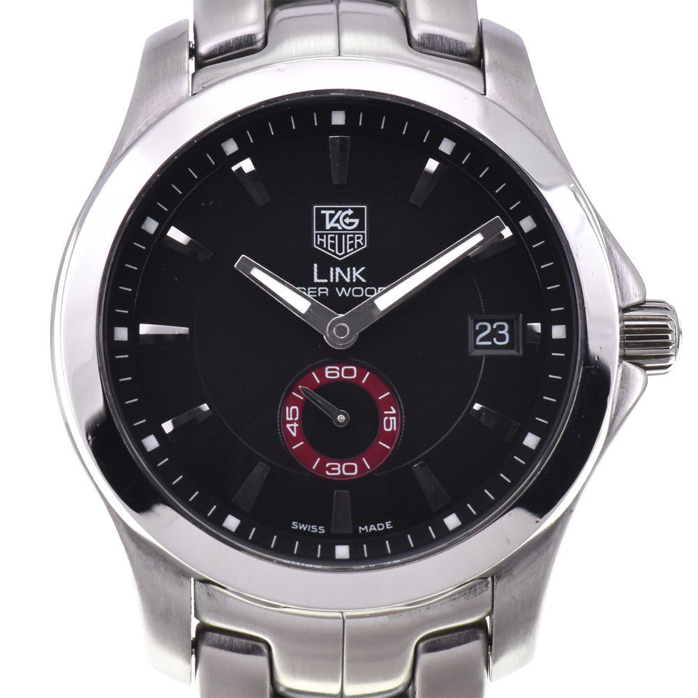 TAG HEUER Link WJ2110.BA0570 Tiger Woods model black Dial Automatic Men's
 Watch E#144412