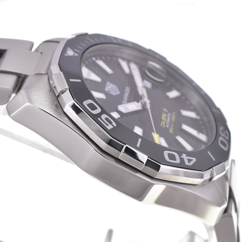 with paper TAG HEUER Aqua racer WAY201A.BA0927 Caliber 5 black Dial Automatic Men's
 Watch E#144419