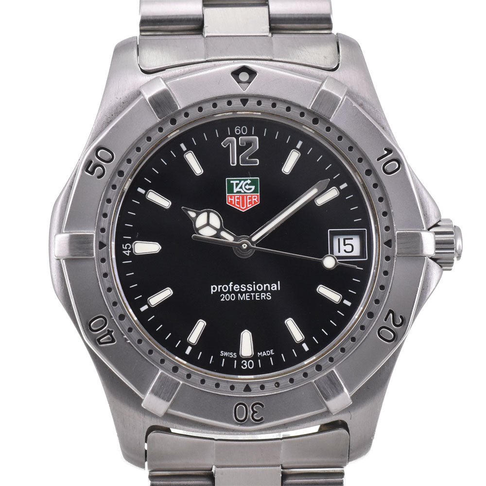 TAG HEUER 2000 Professional 200m WK1110-0 black Dial Quartz Men's
 Watch D#144420