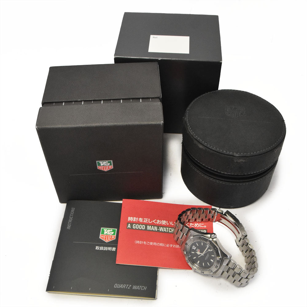 TAG HEUER 2000 Professional 200m WK1110-0 black Dial Quartz Men's
 Watch D#144420