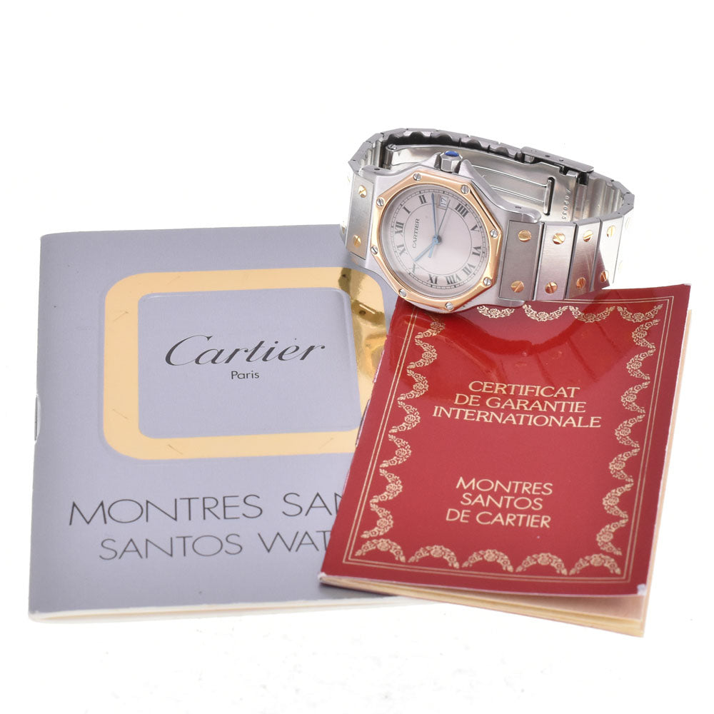 with paper CARTIER Santos Octagon LM W2001583 Stainless Steel/K18YG Ivory Dial Quartz Unisex
 Watch D#144425