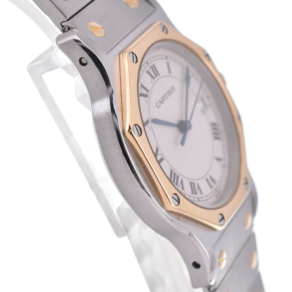 with paper CARTIER Santos Octagon LM W2001583 Stainless Steel/K18YG Ivory Dial Quartz Unisex
 Watch D#144425