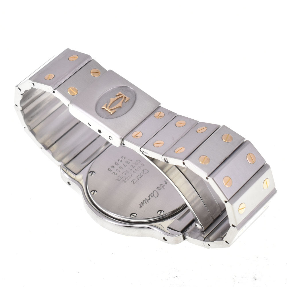 with paper CARTIER Santos Octagon LM W2001583 Stainless Steel/K18YG Ivory Dial Quartz Unisex
 Watch D#144425