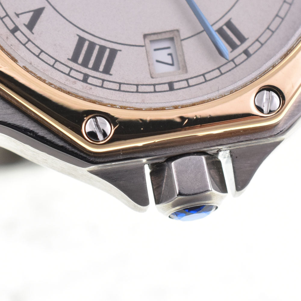 with paper CARTIER Santos Octagon LM W2001583 Stainless Steel/K18YG Ivory Dial Quartz Unisex
 Watch D#144425
