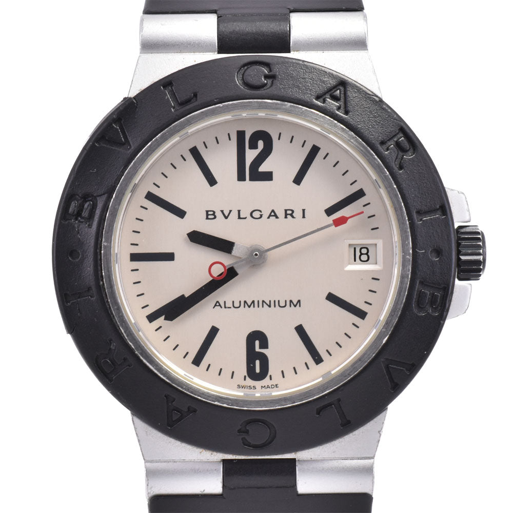 BVLGARI aluminum AL38A Date Silver Dial Automatic Men's
 Watch E#144428