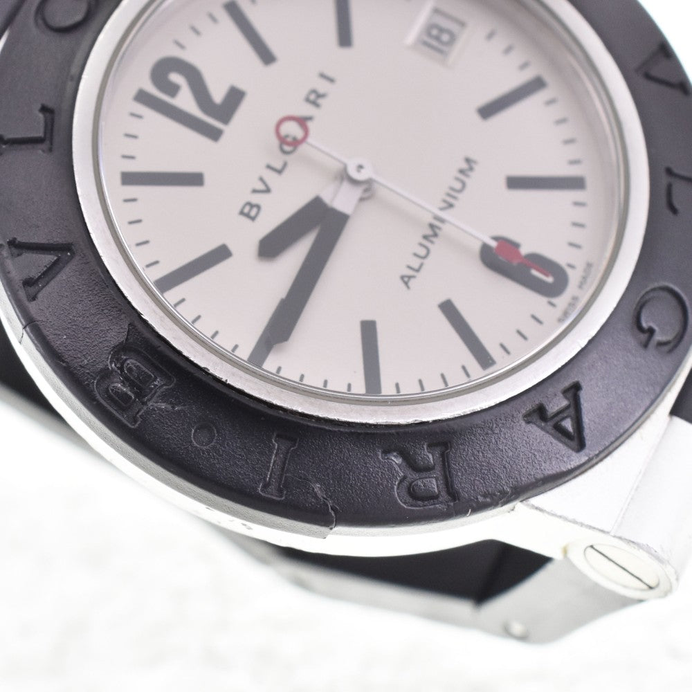 BVLGARI aluminum AL38A Date Silver Dial Automatic Men's
 Watch E#144428