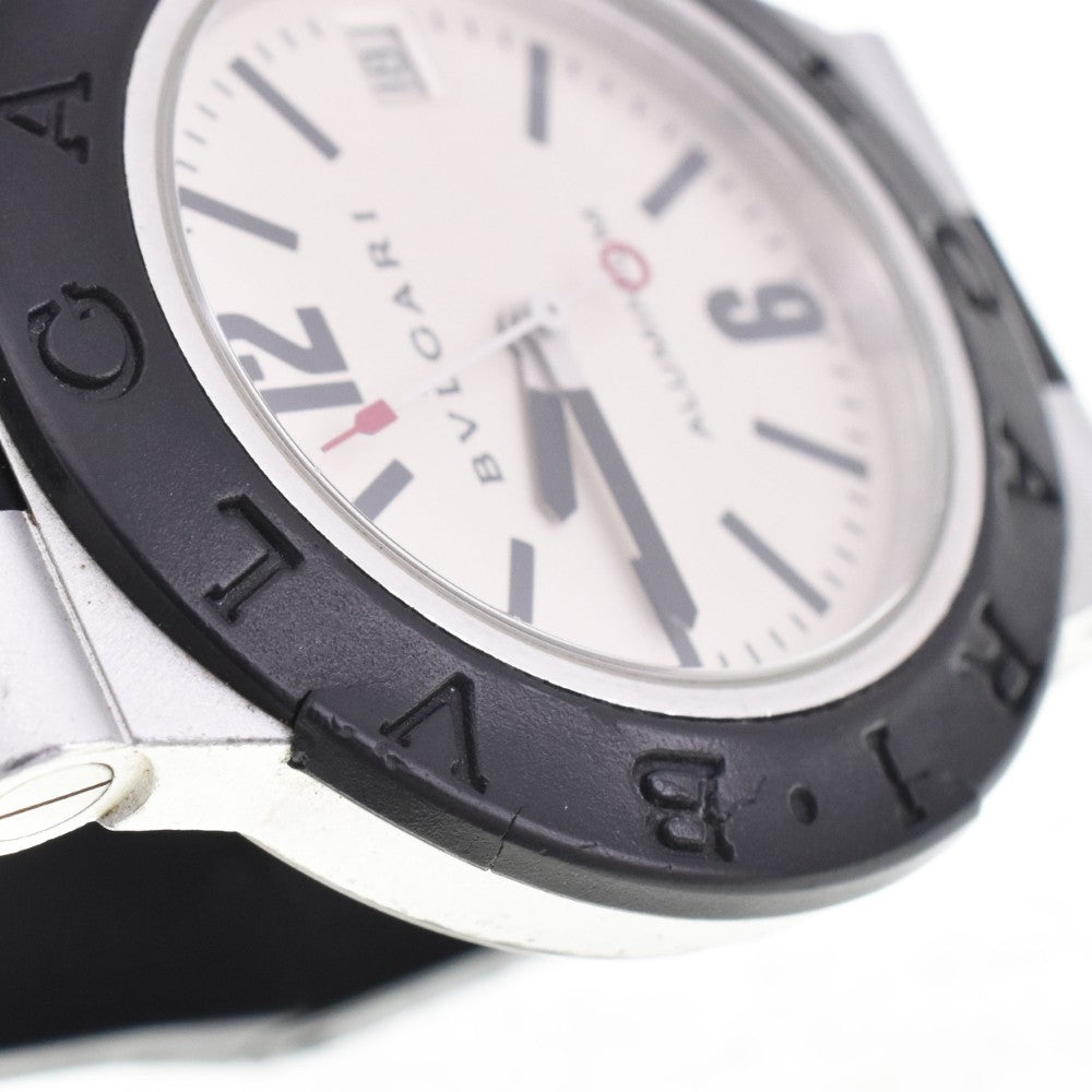 BVLGARI aluminum AL38A Date Silver Dial Automatic Men's
 Watch E#144428