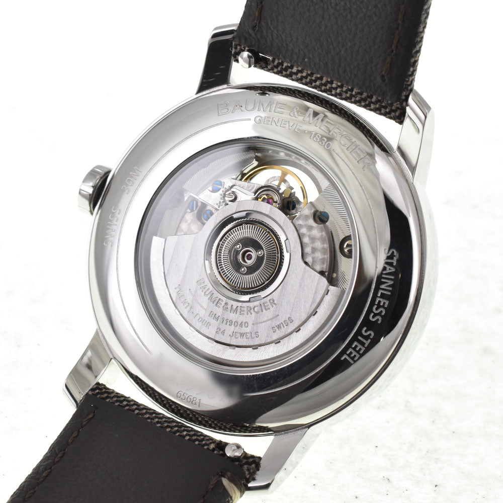 with paper Baume & Mercier Classima M0A10718/65681 Power reserve Brown Dial Automatic Men's
 Watch E#144433