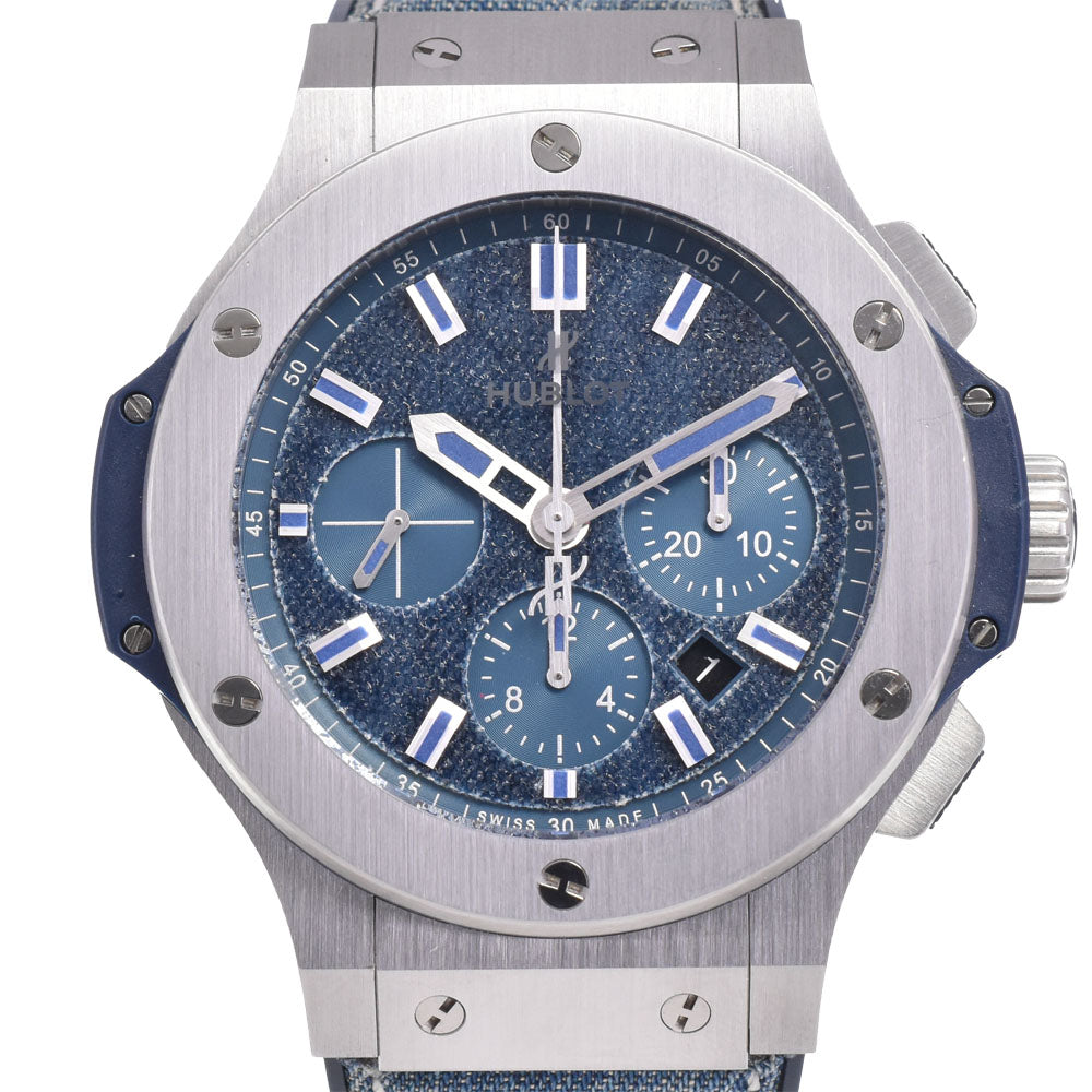 HUBLOT Big Bang Jeans, limited to 100 pieces in Japan 301.SX.2770.NR.JPN15 Chronograph Date blue Dial Automatic Men's
 Watch D#144437