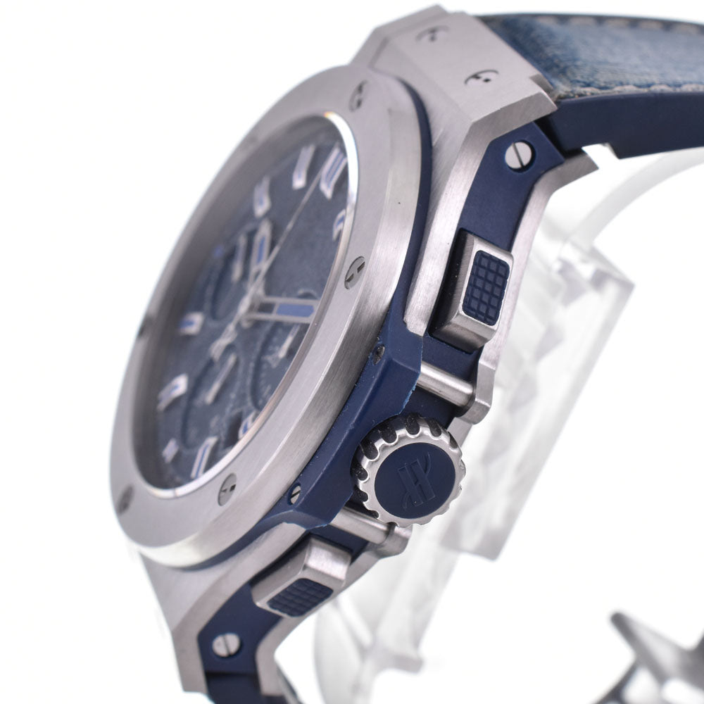 HUBLOT Big Bang Jeans, limited to 100 pieces in Japan 301.SX.2770.NR.JPN15 Chronograph Date blue Dial Automatic Men's
 Watch D#144437