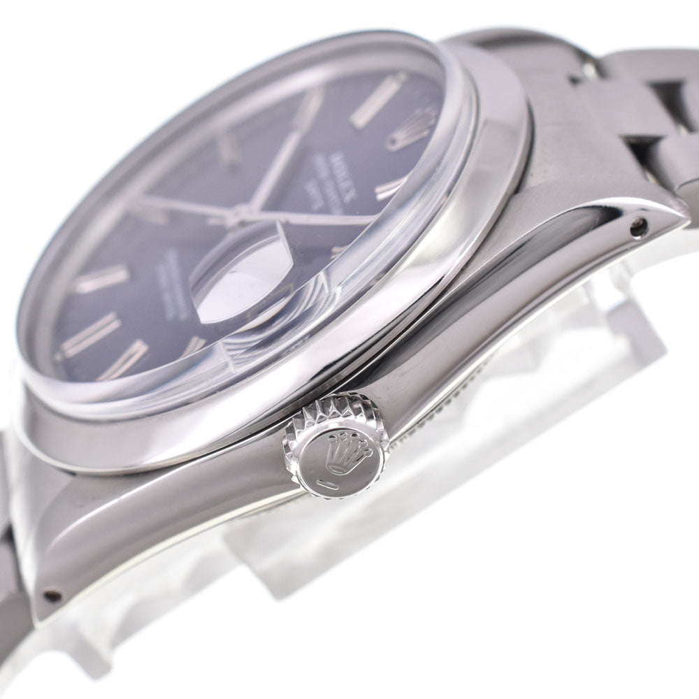 ROLEX Oyster perpetual date 15000 vintage L number Cal.3035 blue Dial Automatic Men's
 Watch D#144439