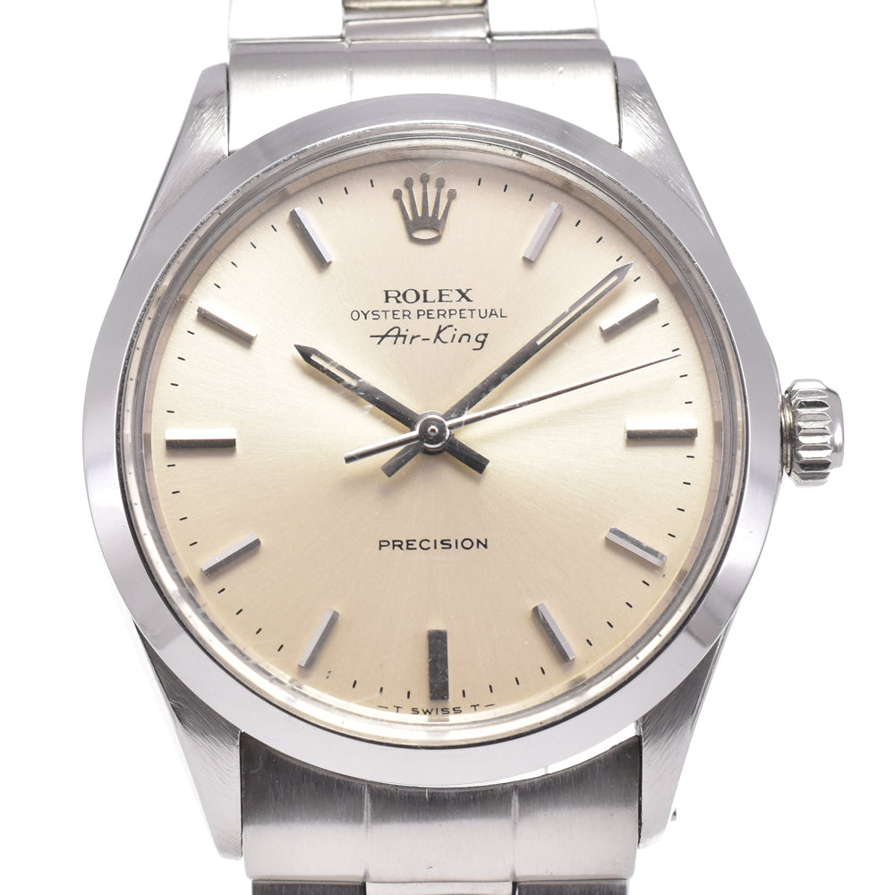 ROLEX Air King Oyster Perpetual 5500 vintage Cal.1520 Silver Dial Automatic Men's
 Watch G#144440