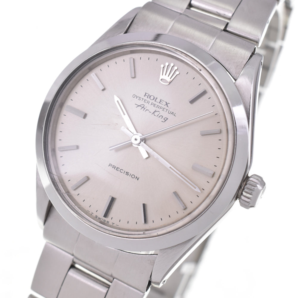 ROLEX Air King Oyster Perpetual 5500 vintage Cal.1520 Silver Dial Automatic Men's
 Watch G#144440