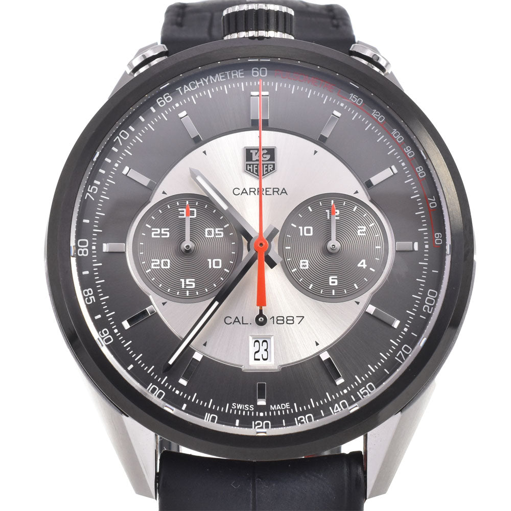 with paper TAG HEUER Carrera CAR2C11.FC6327 Chronograph Date gray Dial Automatic Men's
 Watch C#144449