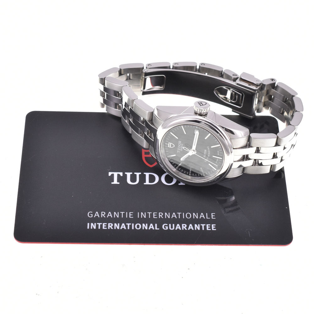 with paper TUDOR Grammar Date 51000 Date black Dial Automatic Ladies
 Watch D#144452