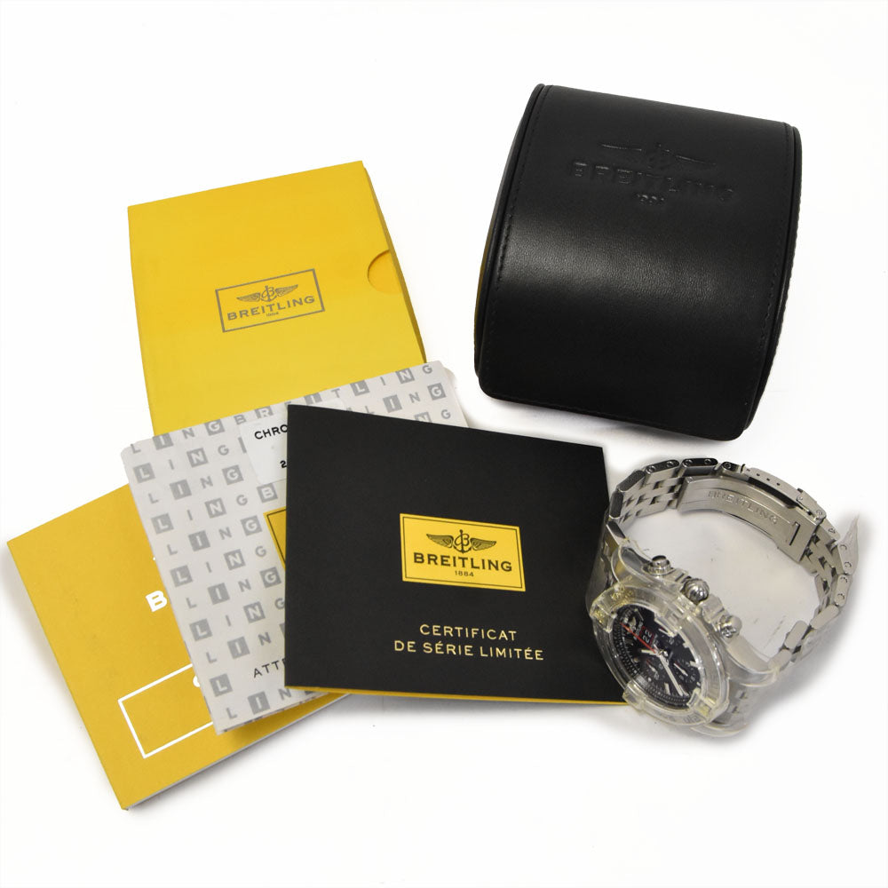 BREITLING Chronomat Blackbird A44360 World Limited 2000 black Dial Automatic Men's
 Watch C#144453