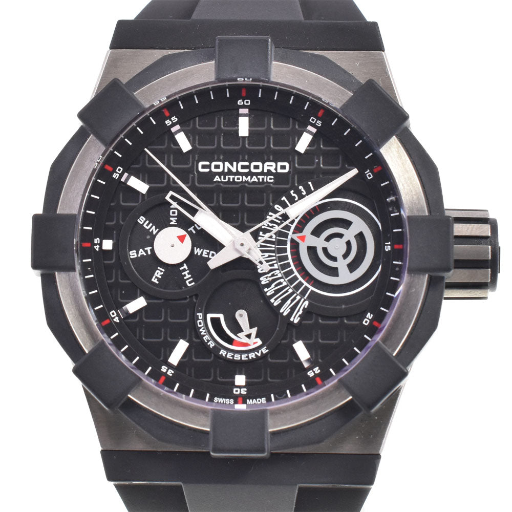 with paper Concord C1 01.5.40.1020 Retrograde Day Date black Dial Automatic Men's
 Watch C#144454