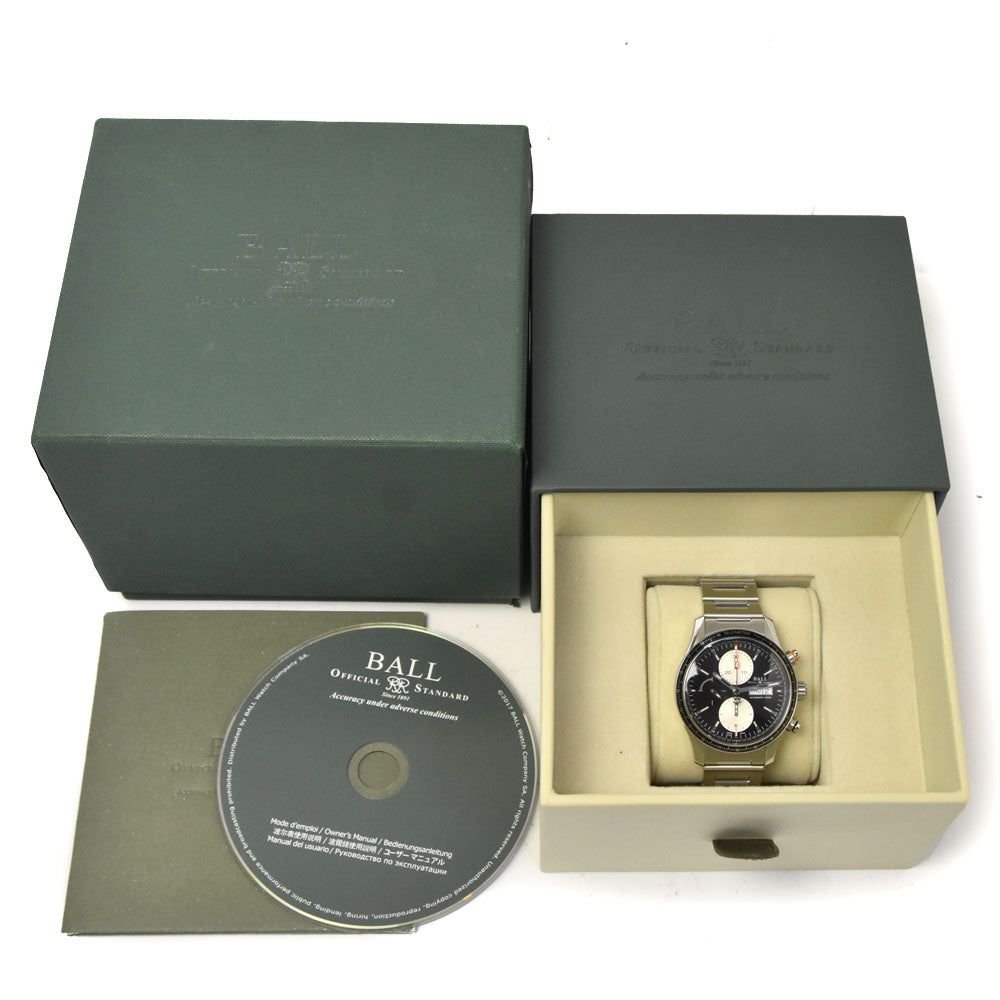 BALLWATCH Stokeman Storm Chaser Pro CM3090C-S1J-BK Chronograph day date black Dial Automatic Men's
 Watch E#144457