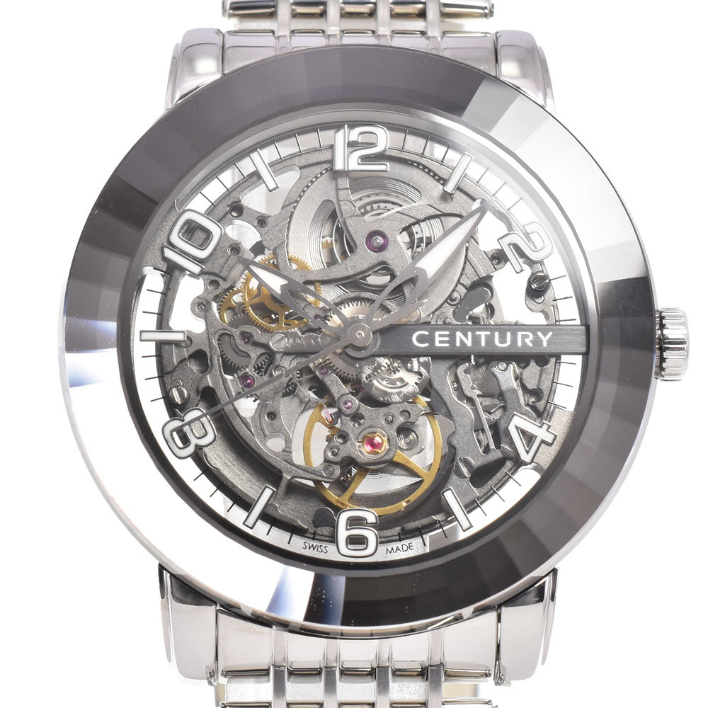 with paper CENTURY Elegance skeleton 648.7.N.S1.12.SF 48 hand cut faces Silver / Skeleton Dial Automatic Men's
 Watch C#144458
