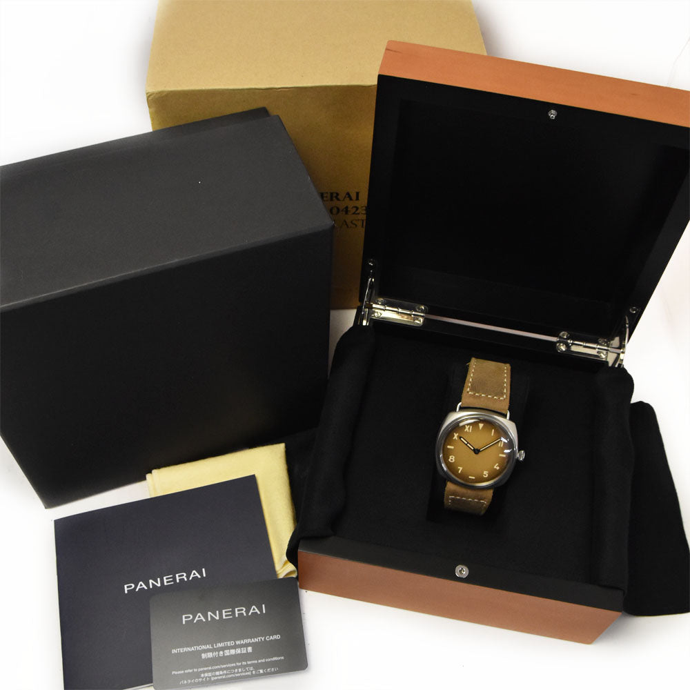 with paper PANERAI Radiomir California PAM00931 Brown gradation Dial Hand Winding Men's
 Watch D#144461