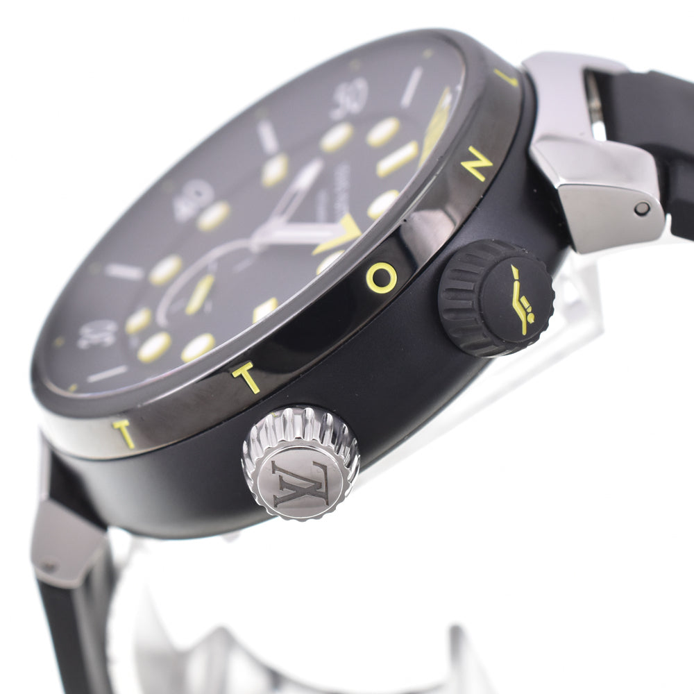 LOUIS VUITTON Tambour Street Diver QA122 Inner Bezel Black / yellow Dial Automatic Men's
 Watch D#144465