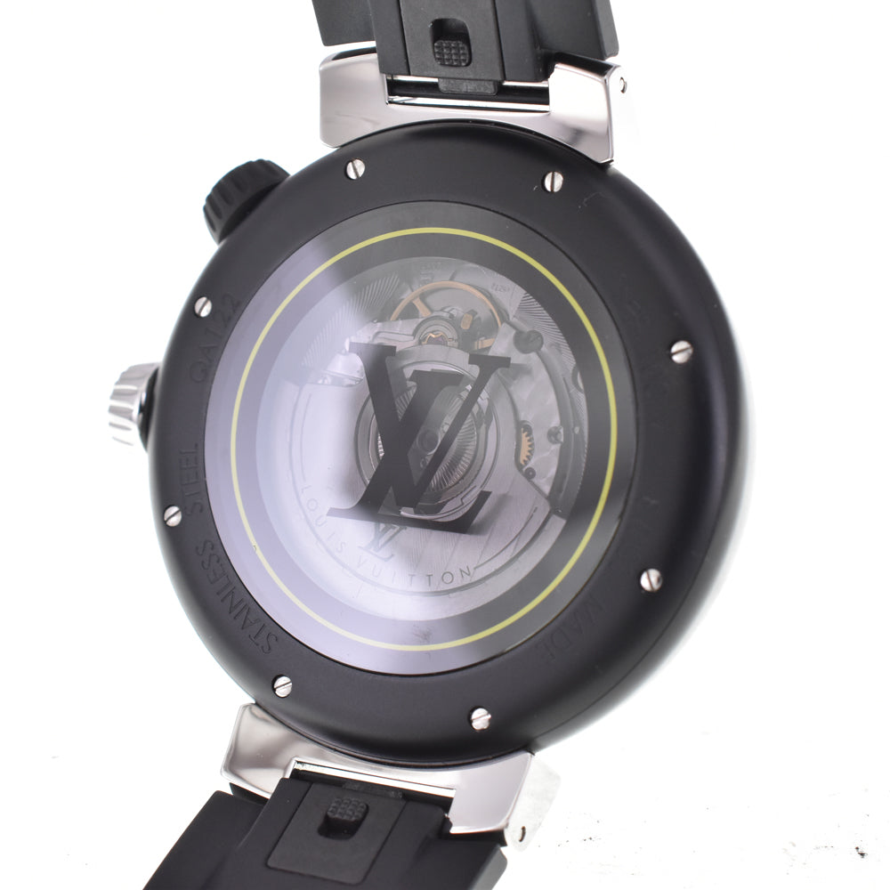 LOUIS VUITTON Tambour Street Diver QA122 Inner Bezel Black / yellow Dial Automatic Men's
 Watch D#144465