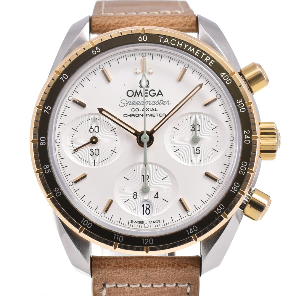 with paper OMEGA Speedmaster 324.23.38.50.02.001 Chronograph K18YG Silver Dial Automatic Unisex
 Watch E#144478