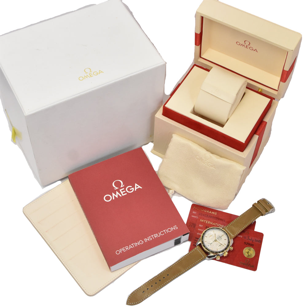 with paper OMEGA Speedmaster 324.23.38.50.02.001 Chronograph K18YG Silver Dial Automatic Unisex
 Watch E#144478