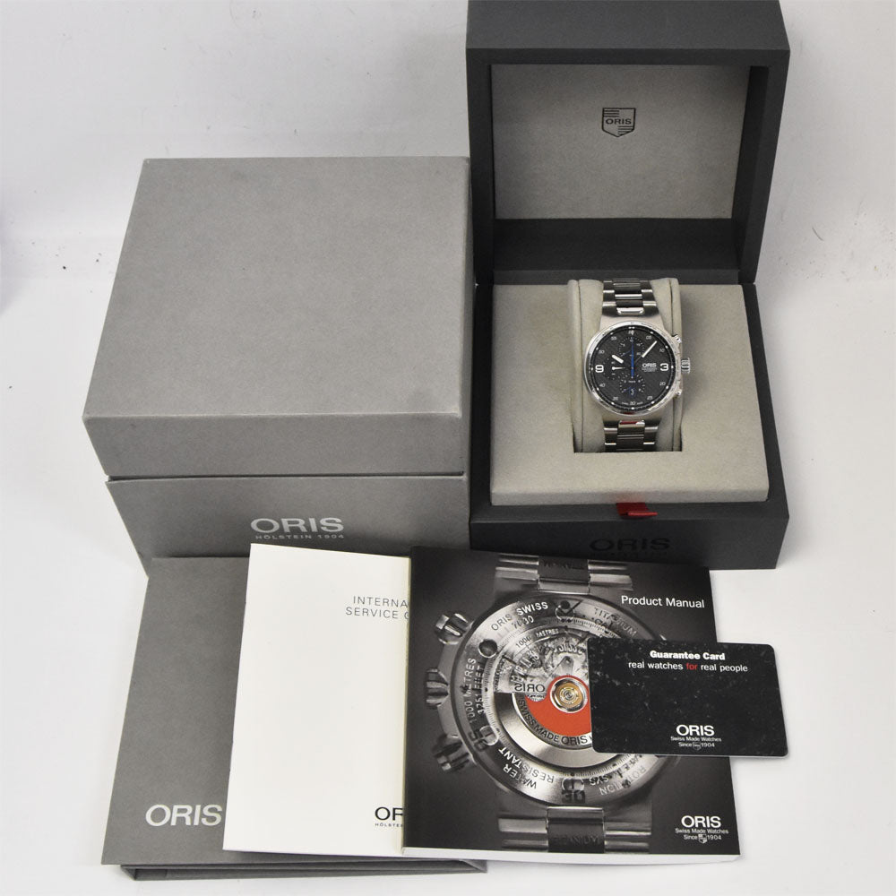 with paper ORIS Williams 01 774 7717 4164-07 8 24 50 Chronograph Date black Dial Automatic Men's
 Watch D#144481