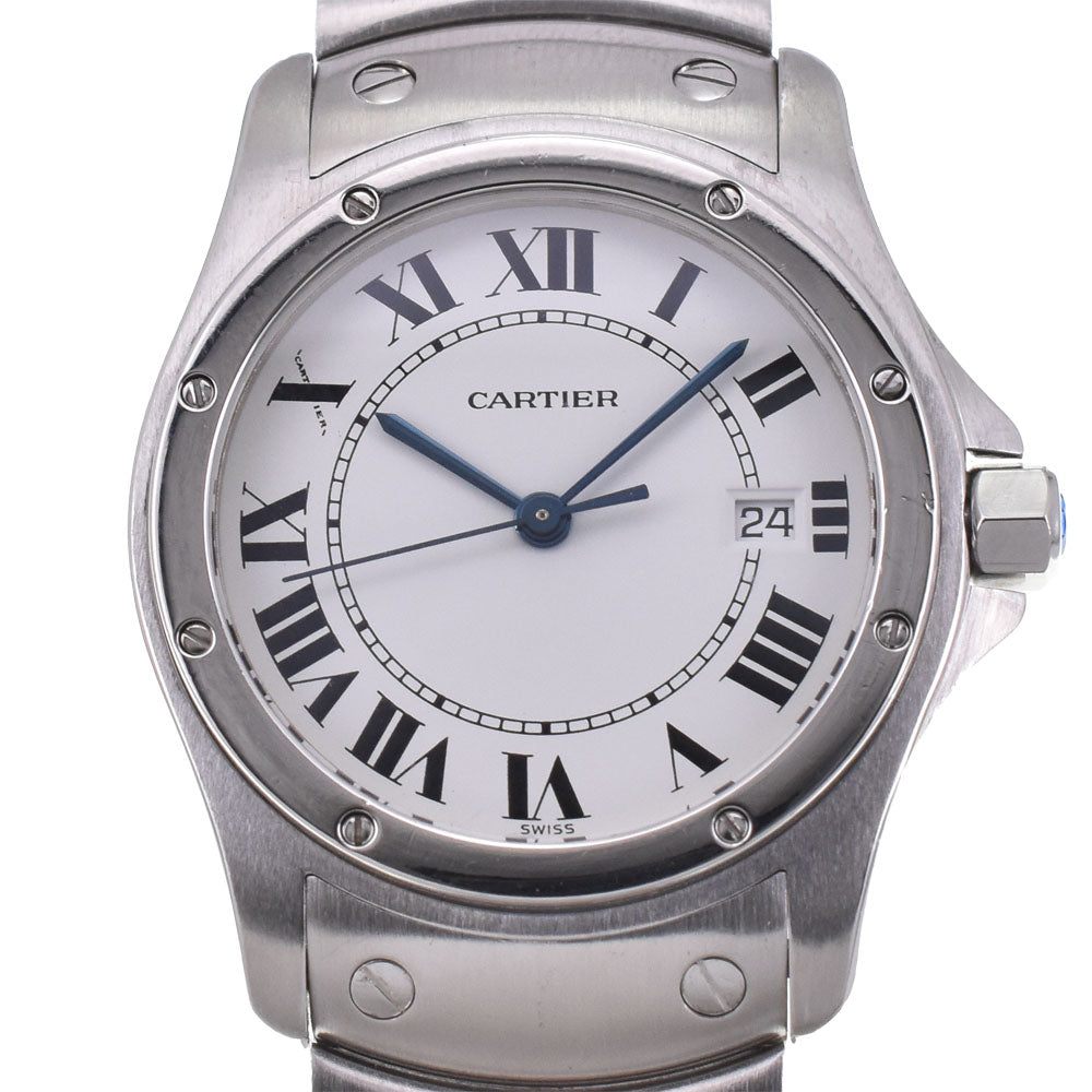 with paper CARTIER Santos cougar MM W20027K1 Date white Dial Quartz Unisex
 Watch E#144483