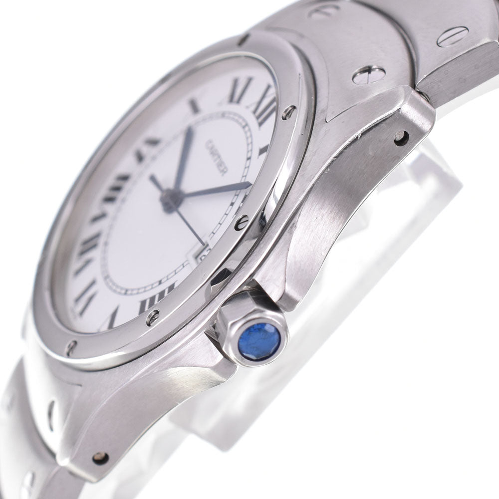 with paper CARTIER Santos cougar MM W20027K1 Date white Dial Quartz Unisex
 Watch E#144483
