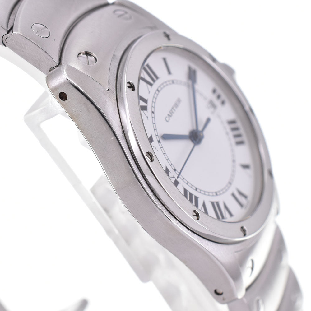 with paper CARTIER Santos cougar MM W20027K1 Date white Dial Quartz Unisex
 Watch E#144483
