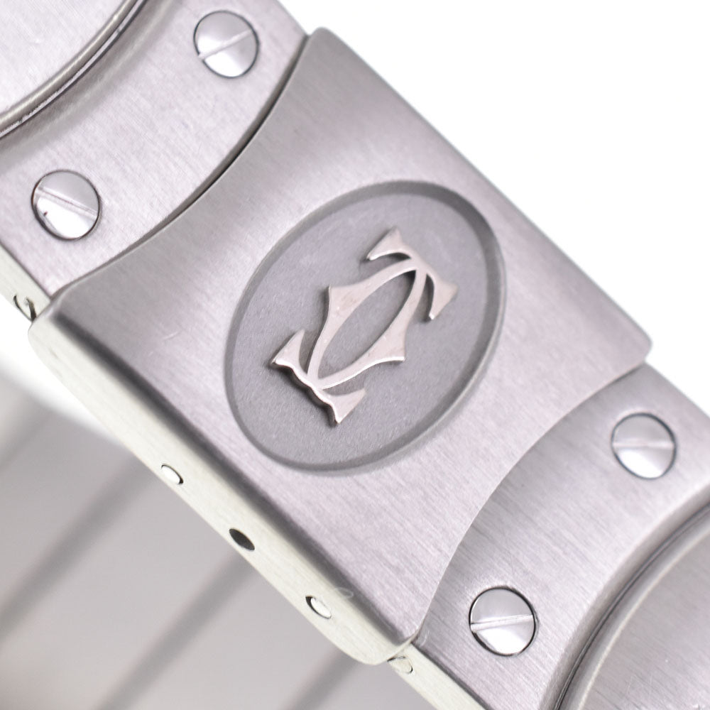 with paper CARTIER Santos cougar MM W20027K1 Date white Dial Quartz Unisex
 Watch E#144483