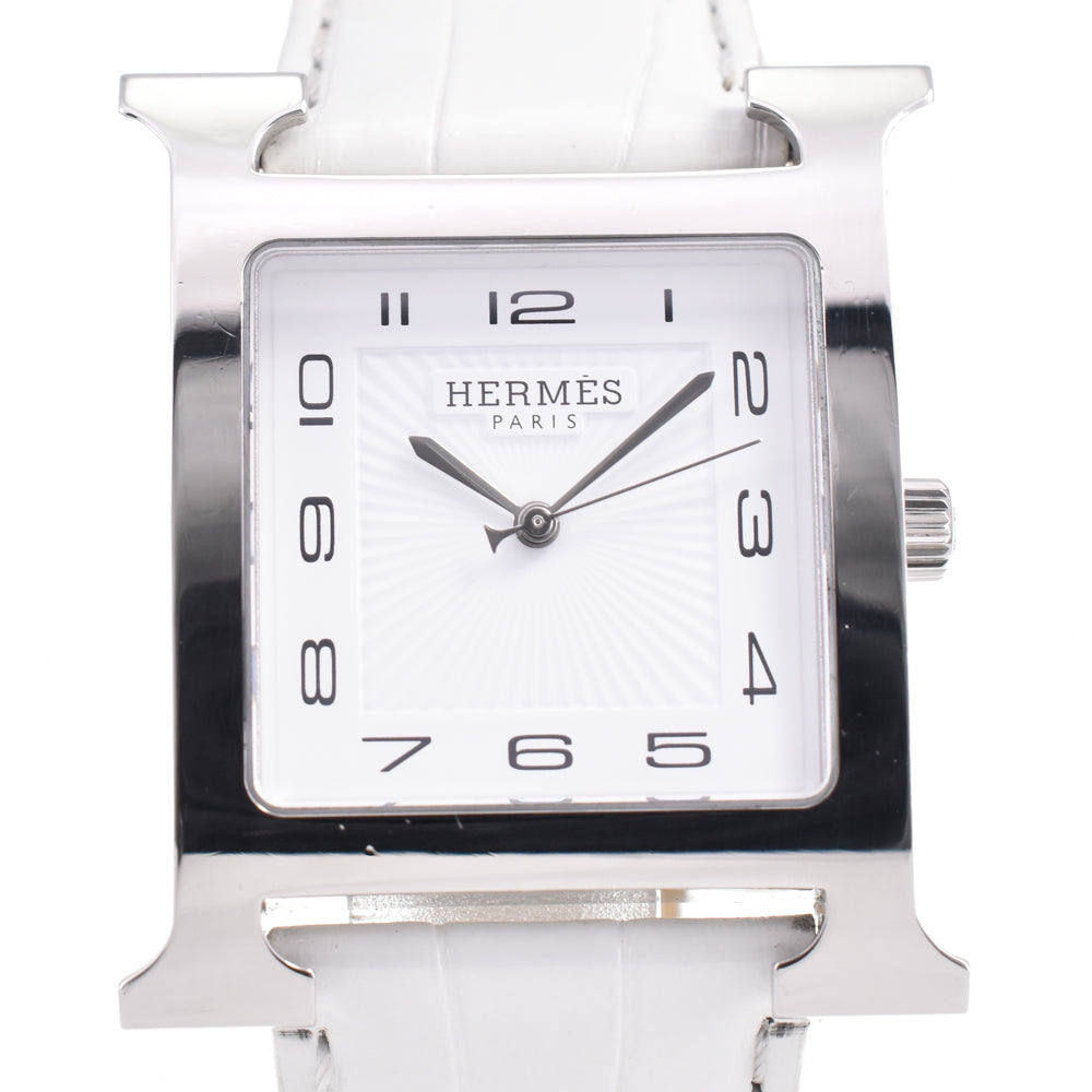 HERMES H watch HH1.810 white Dial Quartz Men's
 Watch D#144484