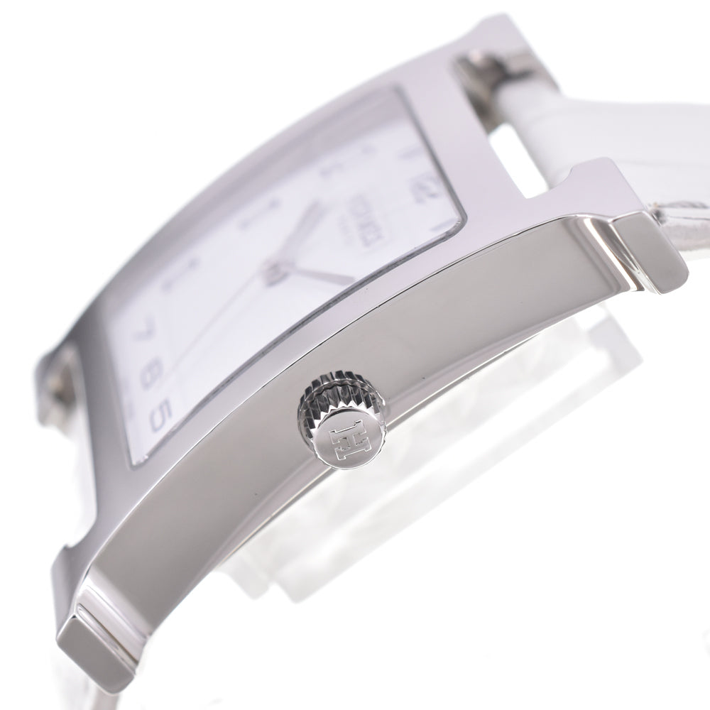 HERMES H watch HH1.810 white Dial Quartz Men's
 Watch D#144484