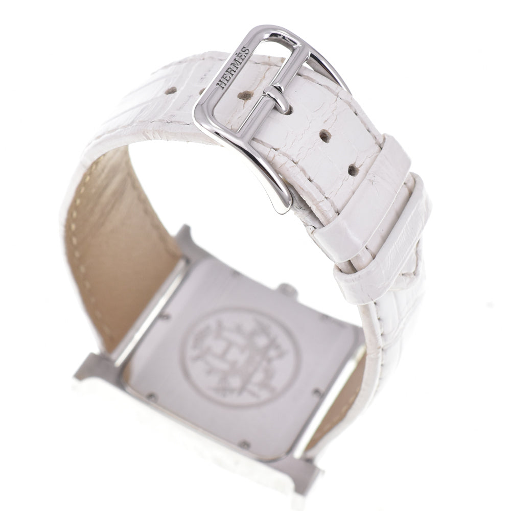 HERMES H watch HH1.810 white Dial Quartz Men's
 Watch D#144484