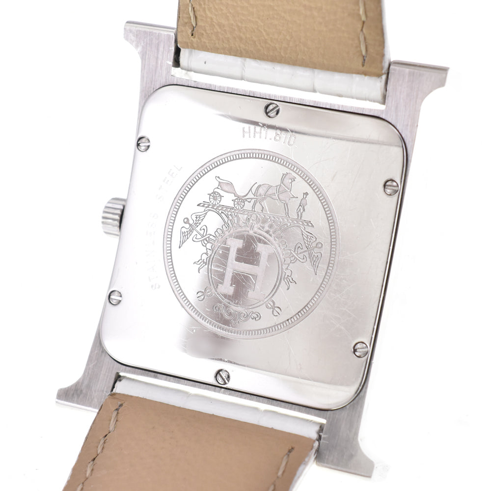 HERMES H watch HH1.810 white Dial Quartz Men's
 Watch D#144484